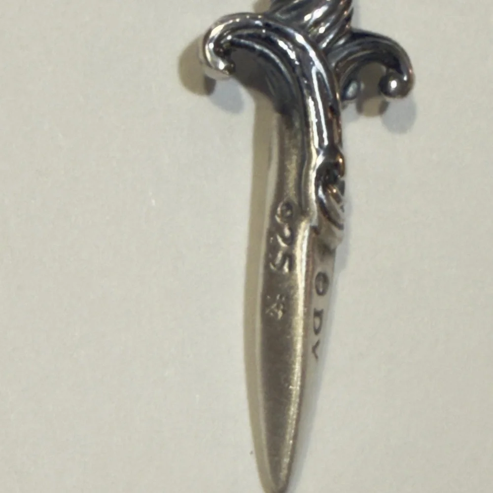 David Yurman Sterling Silver Dagger Pendent